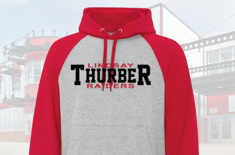 Lindsay Thurber Raider Red and grey Sweatshirt