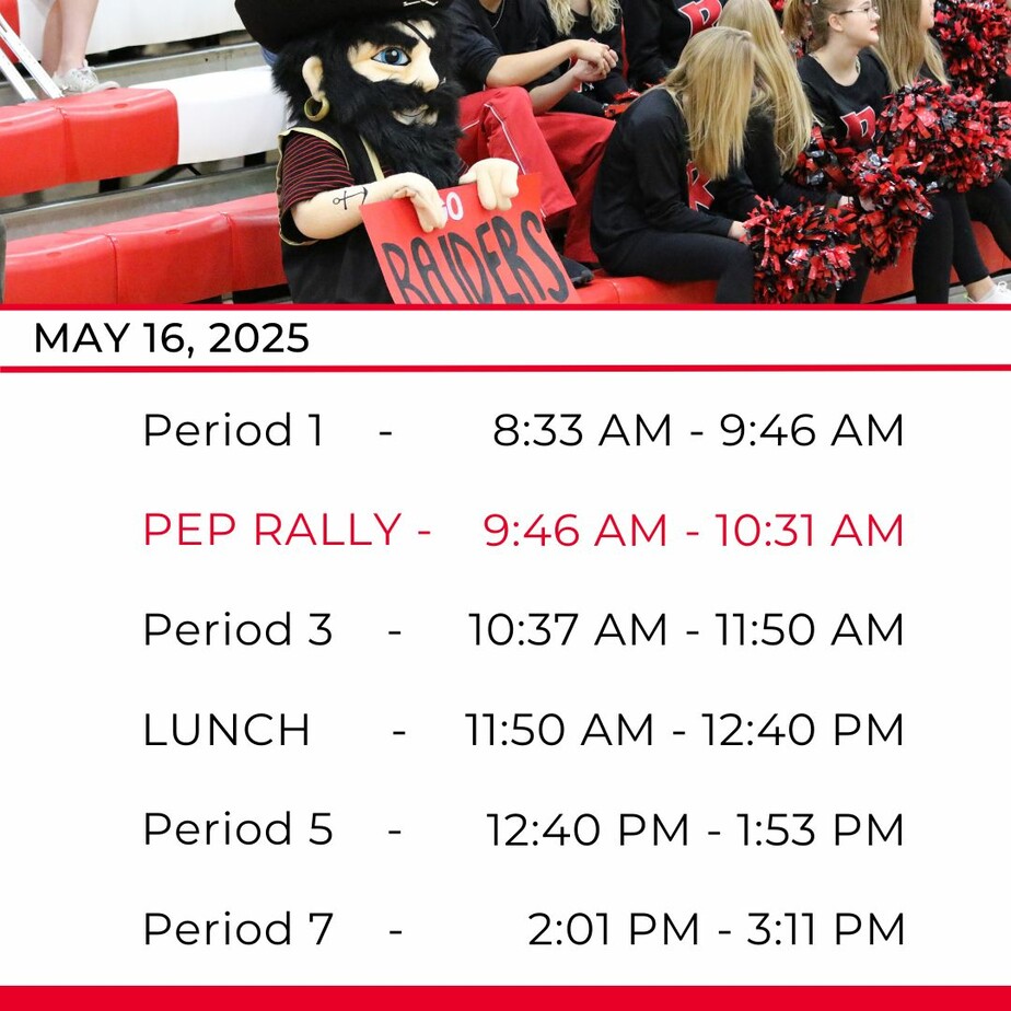 May 16 bell times