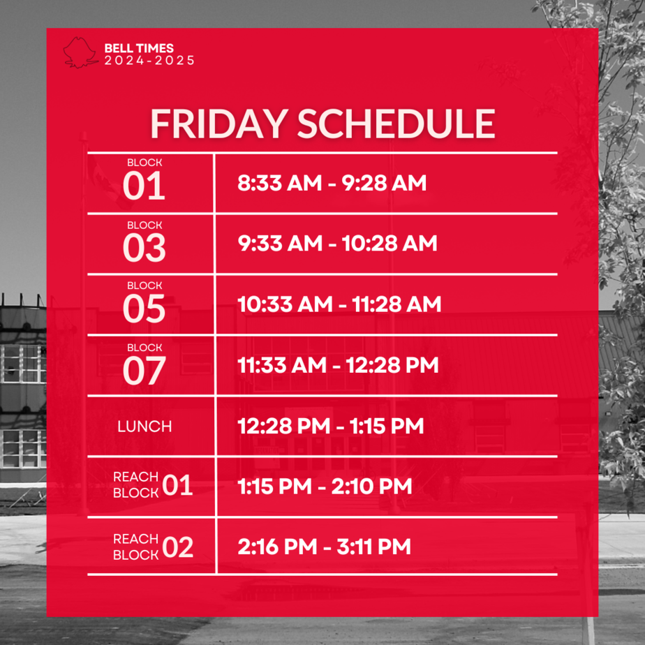 friday bell schedule