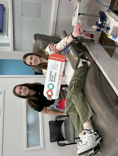 Students Donating Blood